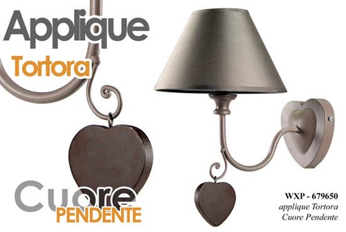 Applique lampada parete cuore - parete,