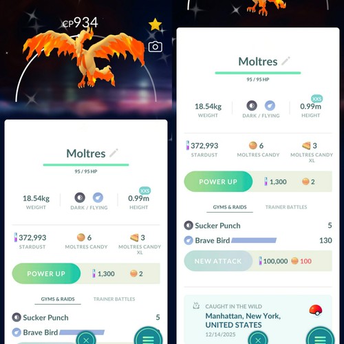 Shiny galarian moltres - shiny, cp