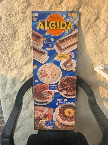 Tabella insegna gelati algida - insegna,
