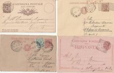 INTERI POSTALI REGNO VIAGGIATI FINE 1800 PRIMI 1900 - LOTTO DI N° 4