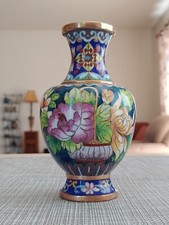 景泰蓝牵牛花篮图赏瓶