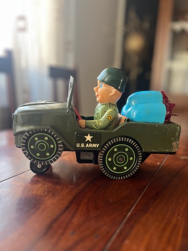 Tin toys jeep - tin, in