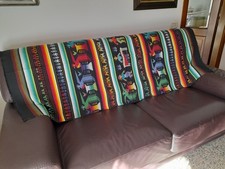 Pannello copridivano copriletto tessuto a telaio a mano - Guatemala cm. 89 x 194