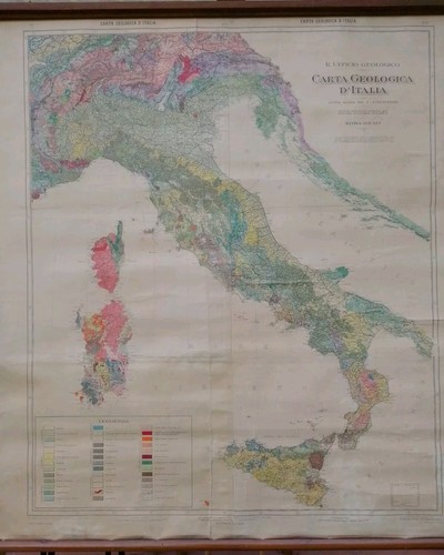 Carta geologica italia 1931 - d'italia,