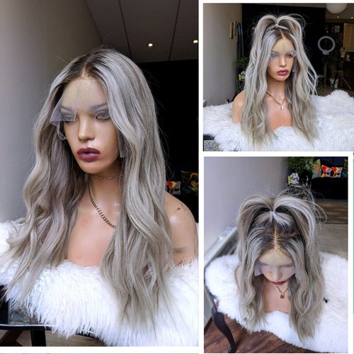 Parrucca ombre grigio argento - grigio,