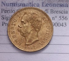 NL* UMBERTO I 20 LIRE Oro 1882