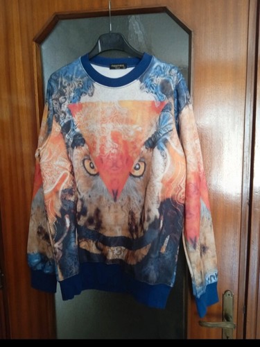 Felpa blu multicolore - felpa,