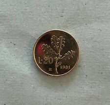 moneta 20 lire 1981 Repubblica Italiana rara collezione
