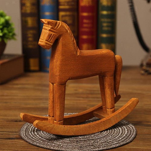 Cavallo dondolo legno - a,