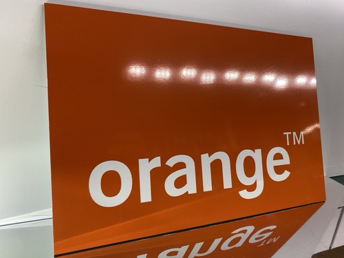 Orange sign board - orange,