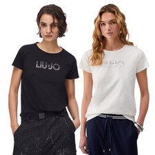 LIU JO T-SHIRT CON STRASS