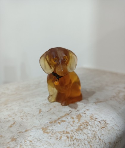 Antica statuetta cane bassotto - cane,