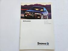 BMW M3 EVOLUTION E36 BROCHURE