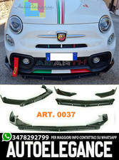 LAMA PER FIAT 500 ABARTH SPLITTER PARAURTI ANTERIORE NERO LUCIDO ABS