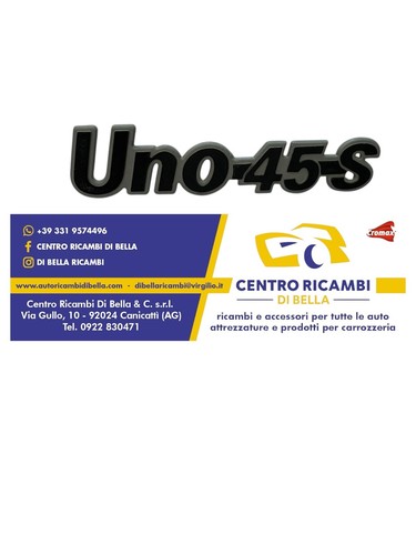 Fiat uno scritta - s,