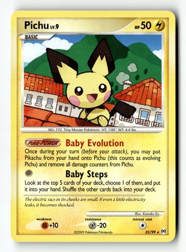 Pokemon card pichu - card, normal