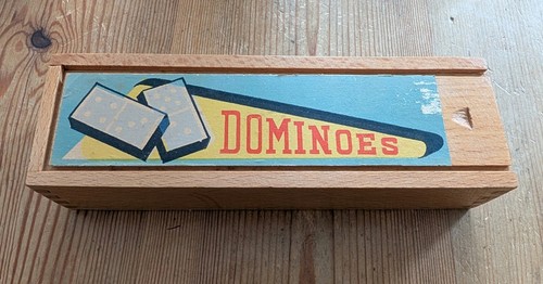 Domino vintage legno - domino,