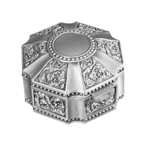 Vintage alloy jewelry box - vintage,