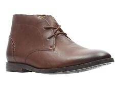 Scarpe stivali Clarks Glide Chukka pelle marrone inglese misura G prezzo consigliato £ 130