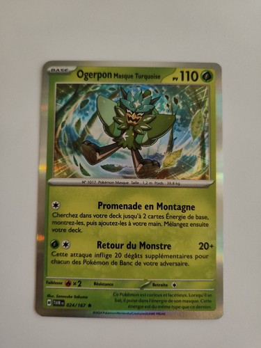 Carte pokémon ogerpon - carte,