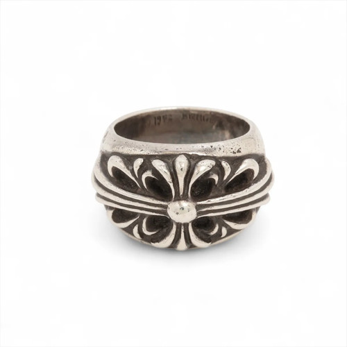 Anello croce floreale cuori
