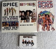 Spice Girls VHS Lot: Spice World, Live in Istanbul, One Hour of Girl Power, Tape
