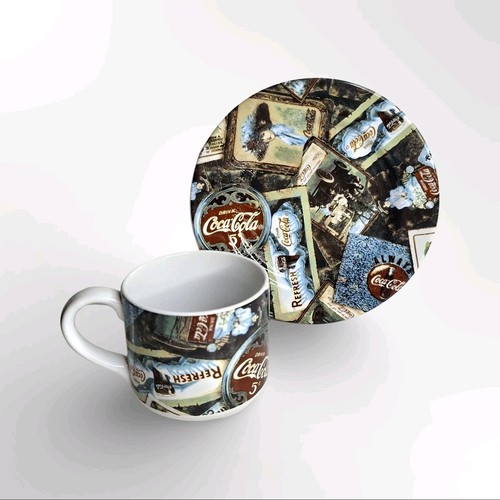 Coca cola piatto tazza - piatto, e