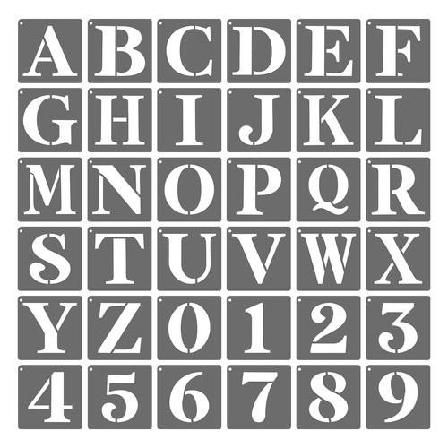 Stencil per lettere piccole - , in
