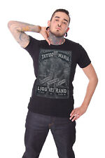 Liquor Brand Tattoo Mania Rockabilly Männer T-Shirt