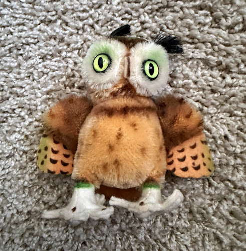 Steiff small owl plush - plush, stuffed