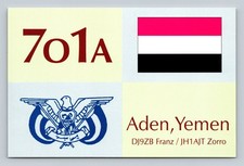 Radioamatore QSL 7O1A Aden