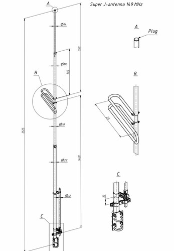 Antenna base 149 - , mhz