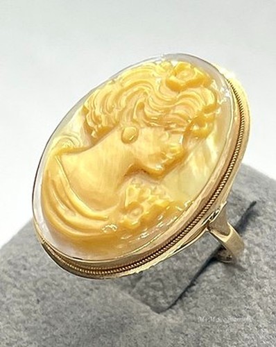 Anello oro 14kt - 14kt, cammeo