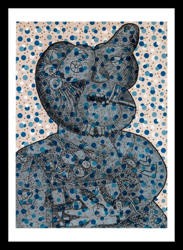 Enrico baj litografia - baj, - litografia 
