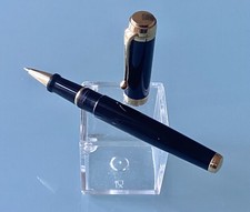 Aurora Mod:Talentum Penna Sfera In Resina Nera E Finiture Dorate,Made In Italy.