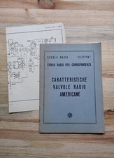 Caratteristiche valvole radio