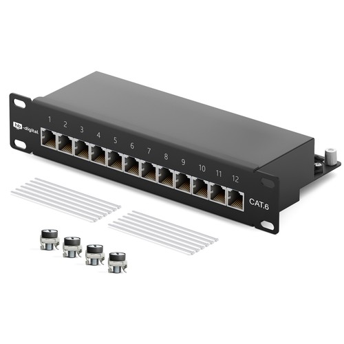 Patch panel cat6 pollici 12 - panel,