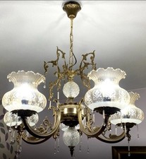 Lámpara de techo dorada