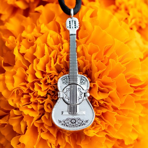 Collana medaglione chitarra - collana,