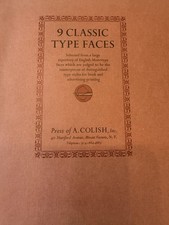 Vintage 9 Classic Type Faces A