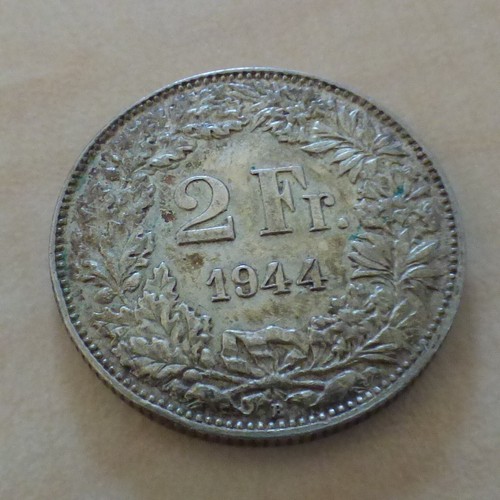 Switzerland francs 1944 b - switzerland, 2