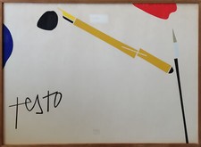 TADINI EMILIO (Milano, 1927 - 2002) SENZA TITOLO serigrafia s. d. cm. 50 x 70