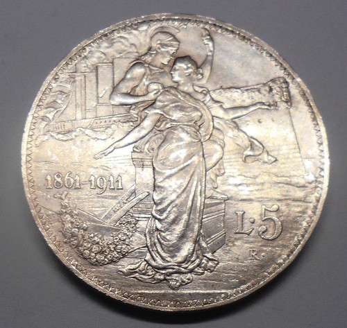 Lire 1911 cinquantenario ag - 5,