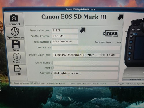Canon eos mark - eos, iii