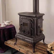 Stufa a legna vintage in ghisa