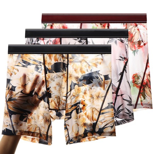 Boxer uomo seta ghiaccio - seta, cool