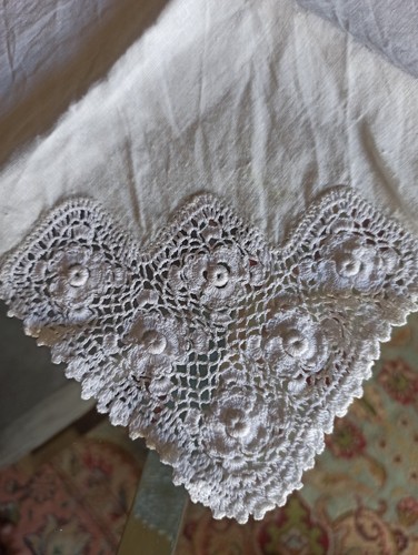 Antico fazzoletto ricamato - fazzoletto,