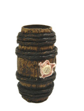 Barile in Legno Cm 2x5h - Botte Bottaio Vinaio Vino Scenografia per Presepe