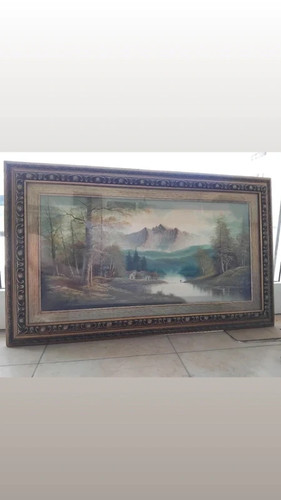 Quadro dipinto paesaggio con - dipinto,