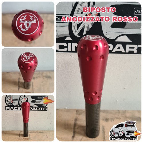 Pomello anodizzato rosso - anodizzato,